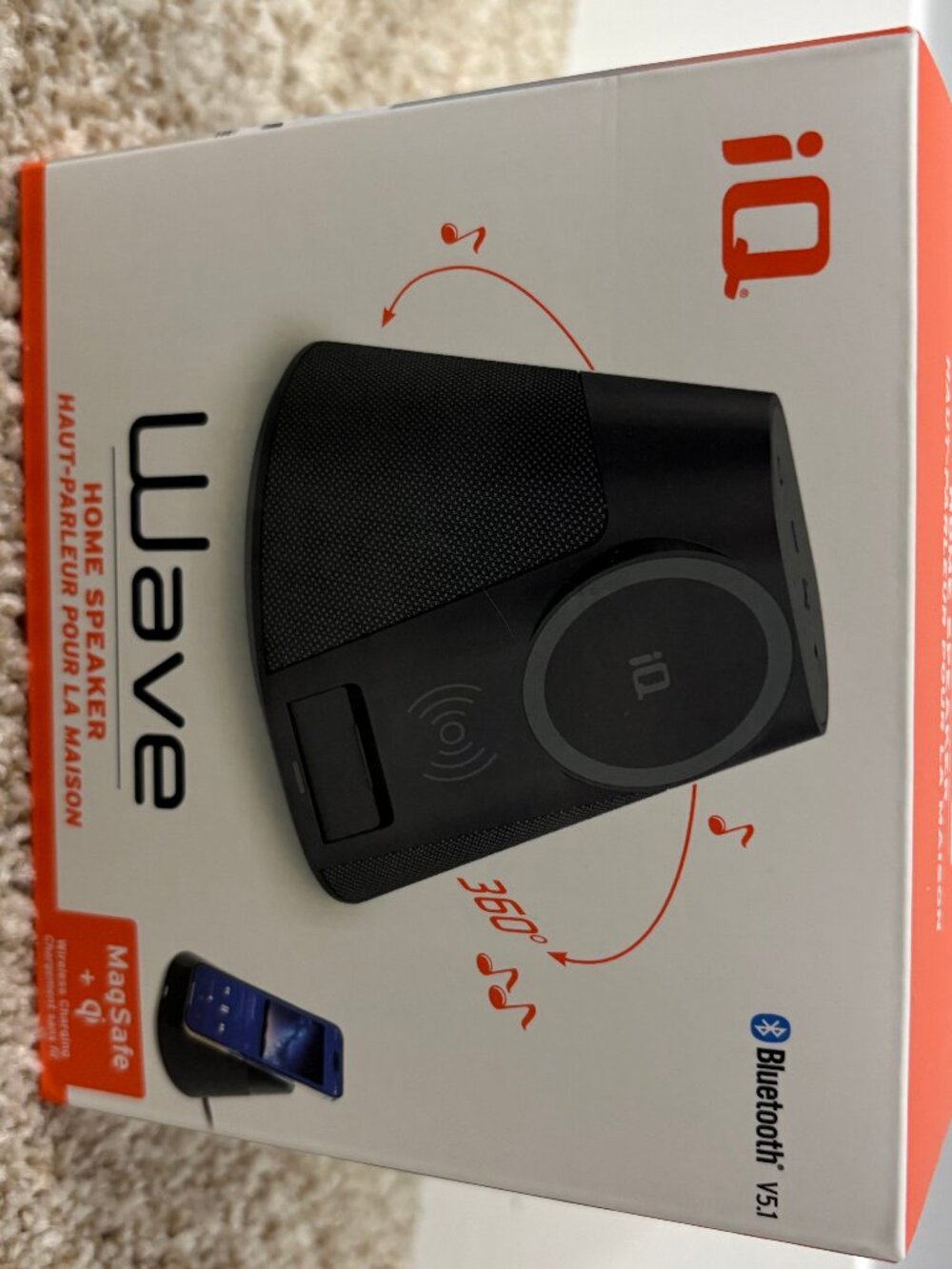NEW! iQ Wave Bluetooth Speaker & Wireless Charger